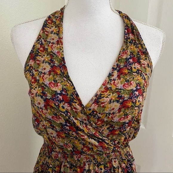 Lush Multicolored Crochet Racerback Dress Sm - Picture 4 of 10